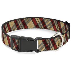 Plastic Clip Collar - Americana Plaid X