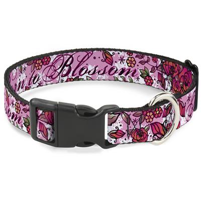Plastic Clip Collar - Born to Blossom Pink