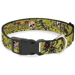 Plastic Clip Collar - Born to Raise Hell Yellow