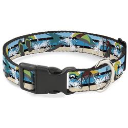 Plastic Clip Collar - Beach Scene 1
