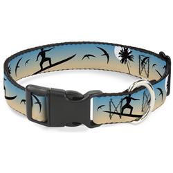 Plastic Clip Collar - Beach Surfer