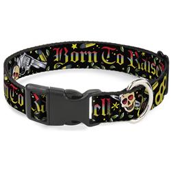 Plastic Clip Collar - Born to Raise Hell Black