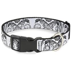 Plastic Clip Collar - Buckle-Down Est. 93 White