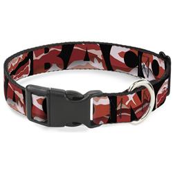 Plastic Clip Collar - Bacon w/Text1