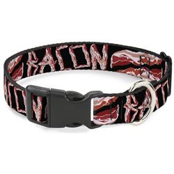 Plastic Clip Collar - Bacon w/Text2