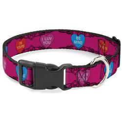 Plastic Clip Collar - Candy Hearts
