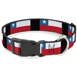 Plastic Clip Collar - Chile Flags