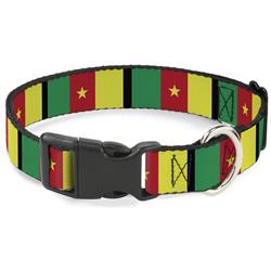 Plastic Clip Collar - Cameroon Flags