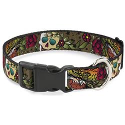 Plastic Clip Collar - Death Before Dishonor Olive