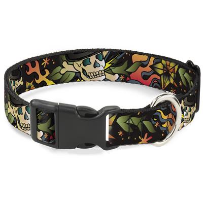 Plastic Clip Collar - Death or Glory CLOSE-UP Black