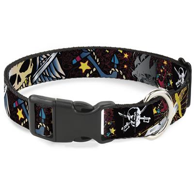 Plastic Clip Collar - Dead Men Tell No Tales Black
