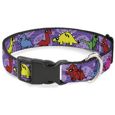 Plastic Clip Collar - Dinosaur Cartoon