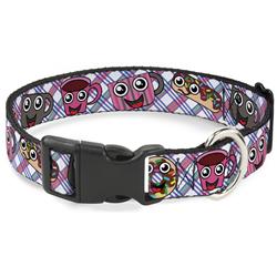 Plastic Clip Collar - Donuts & Coffee Cartoon2