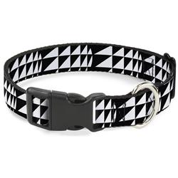 Plastic Clip Collar - Eighties 8 Black/White