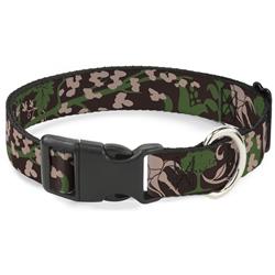 Plastic Clip Collar - Earthy Brown/Green