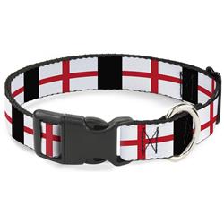 Plastic Clip Collar - England Flags