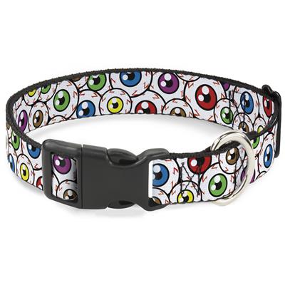 Plastic Clip Collar - Eyeballs Stacked