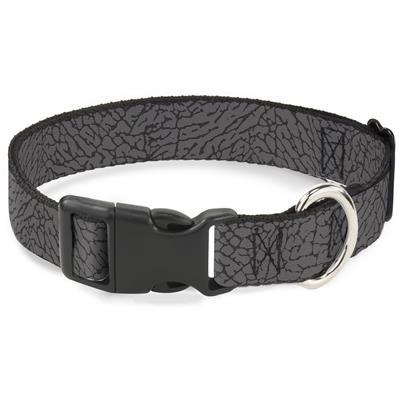 Plastic Clip Collar - Elephant Crackle Grays
