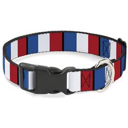 Plastic Clip Collar - France Flags