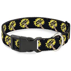 Plastic Clip Collar - Fist Pump Black/Yellow