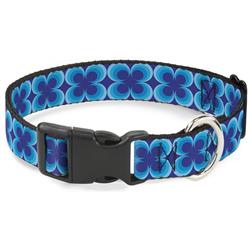 Plastic Clip Collar - Four Dot Gradient Royal/Blues