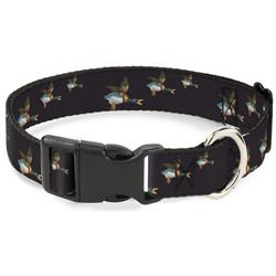 Plastic Clip Collar - Flying Mallards Burgundy