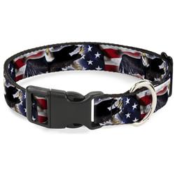 Plastic Clip Collar - Flying Eagle/American Flag