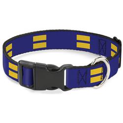 Plastic Clip Collar - Flag Equality Blue/Yellow