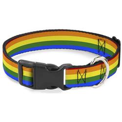 Plastic Clip Collar - Flag Pride Rainbow