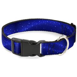 Plastic Clip Collar - Galaxy Arch Blues/White
