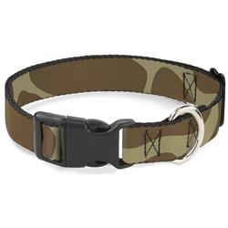 Plastic Clip Collar - Giraffe Spots Tan/Brown