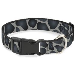 Plastic Clip Collar - Giraffe Spots Gray/Charcoal