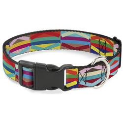 Plastic Clip Collar - Geometric10 Multi Color