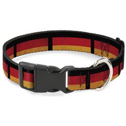Plastic Clip Collar - German Flag Distressed