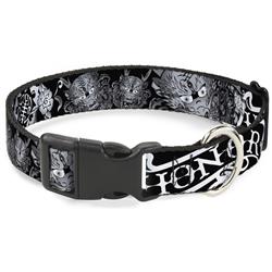 Plastic Clip Collar - Honor Black/White