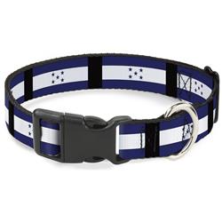 Plastic Clip Collar - Honduras Flags
