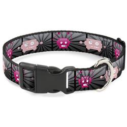 Plastic Clip Collar - Hot Beat Bot Pink