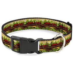 Plastic Clip Collar - Hamburger Vivid