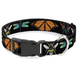 Plastic Clip Collar - Insects CLOSE-UP Black
