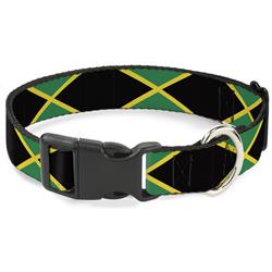 Plastic Clip Collar - Jamaica Flags