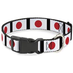 Plastic Clip Collar - Japan Flags
