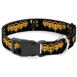 Plastic Clip Collar - Jack-o'-Lanterns/Haunted House Black/Yellow