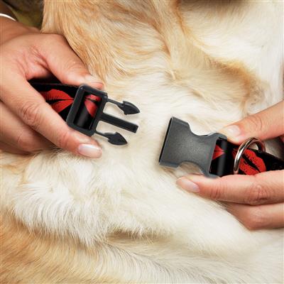 Plastic Clip Collar - Kisses