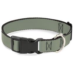 Plastic Clip Collar - Khaki Green