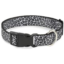 Plastic Clip Collar - Leopard White