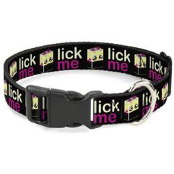 Plastic Clip Collar - LICK ME Battery Cartoon