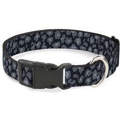 Plastic Clip Collar - Leopard Grays