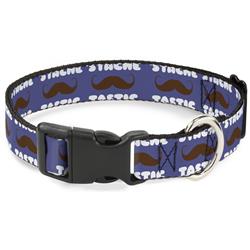 Plastic Clip Collar - Mustache 'Stache-Tastic