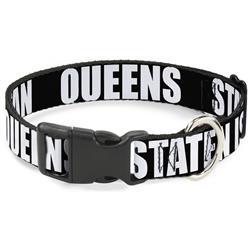 Plastic Clip Collar - New York's Five Burroughs Bold Black/White