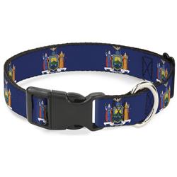 Plastic Clip Collar - New York Flag Continuous